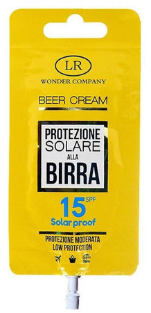 Lr Wonder Company Beer Cream Protezione Crema Solare Alla Birra Protezione Solare Spf Bustina Singola 15 Ml