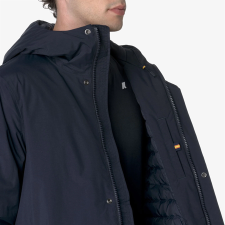 K-WAY Thomas Warm Ottoman giacca lunga uomo imbottita impermeabile