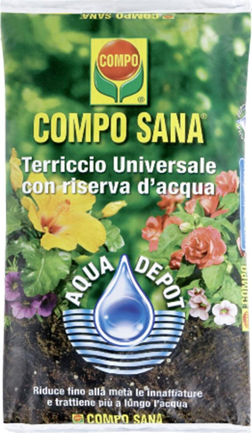 Lt 50 terriccio Universale Compo Sana substrato professionale con riserva d'acqua
