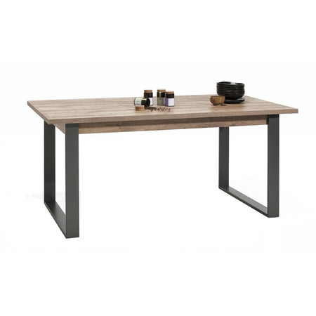 Tavolo in legno allungabile "LaFabrica" per interno arredamento cucina e soggiorno 180/240 cm