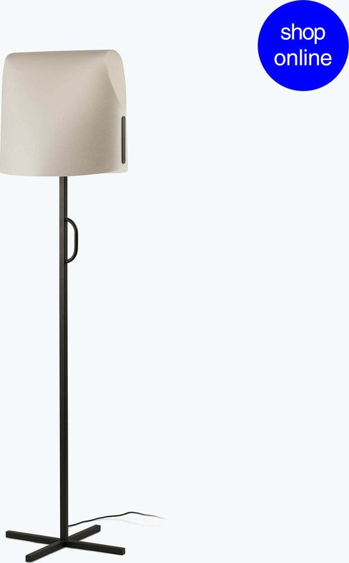 LUANG Lampada da terra nera/beige Illuminazione/Illuminazione per interni/Lampade/Lampade da terra Led Mall Home - Napoli, Commerciovirtuoso.it