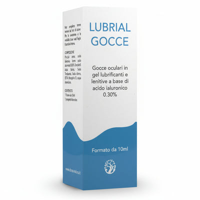 Gocce Lubrificanti Oculari 0,3% Lubrial Lenitive con Acido Ialuronico 10 Ml