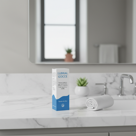 Gocce Lubrificanti Oculari 0,3% Lubrial Lenitive con Acido Ialuronico 10 Ml