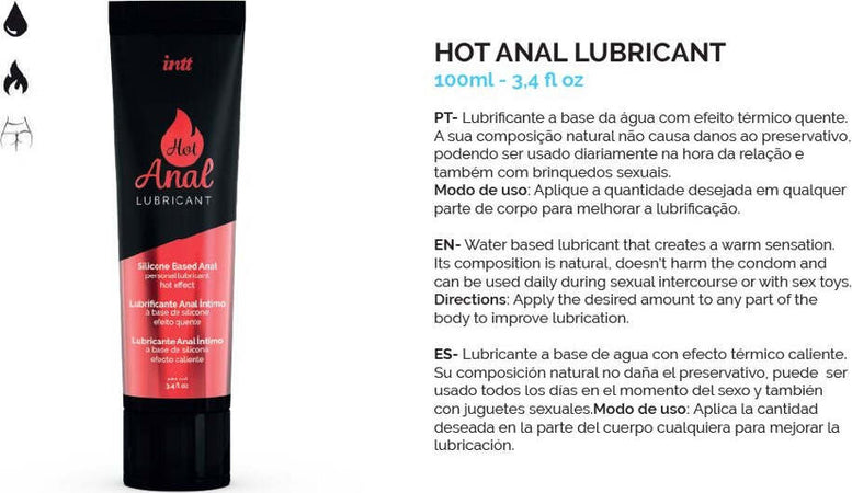 Lubrificante effetto Calore Intt Lubricant Hot Anal Lubrificante Intimo Anale Effetto Caldo 100 Ml Salute e cura della persona/Erotismo e contraccezione/Prodotti per igiene e ausilio erotico/Lubrificanti e gel stimolanti Kondorama - Martinsicuro, Commerciovirtuoso.it