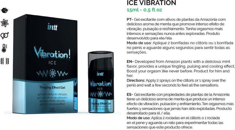 Lubrificante Intt Vibration Ice Frost Vibratore Liquido Gel Aroma Menta 15 Ml Salute e cura della persona/Erotismo e contraccezione/Prodotti per igiene e ausilio erotico/Lubrificanti e gel stimolanti Kondorama - Martinsicuro, Commerciovirtuoso.it