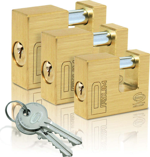 LUCCHETTO CATENACCIO ANTISCASSO OTTONE CORBIN MM 50 / 60 / 70 / 90 Fai da te/Sicurezza e protezione/Lucchetti e cerniere/Lucchetti con chiave Trade Shop italia - Napoli, Commerciovirtuoso.it