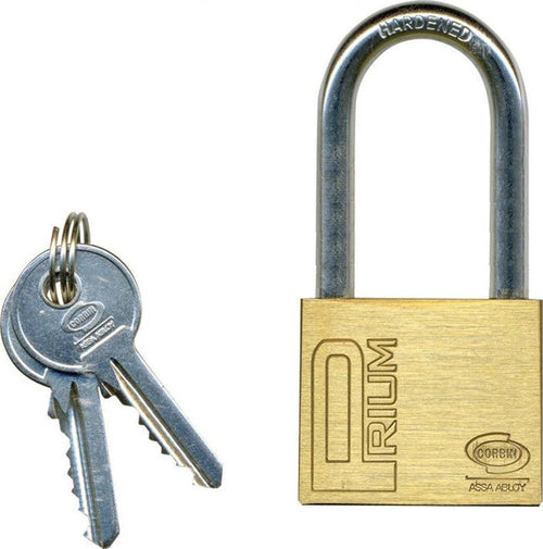 LUCCHETTO OTTONE AD ARCO LUNGO CORBIN MM 25 / 30 / 40 / 50 Fai da te/Sicurezza e protezione/Lucchetti e cerniere/Lucchetti con chiave Trade Shop italia - Napoli, Commerciovirtuoso.it