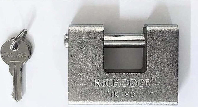 Lucchetto Corazzato Antiscasso 90mm Con 3 Chiavi Antifurto Corazzato Sport e tempo libero/Attività ricreative all'aperto/Ciclismo/Accessori/Lucchetti/Catene Trade Shop italia - Napoli, Commerciovirtuoso.it