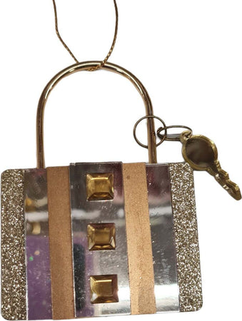 Lucchetto dorato decorazione per Albero di Natale appendibile da 9 cm Casa e cucina/Decorazioni per interni/Addobbi e decorazioni per ricorrenze/Decorazioni natalizie/Addobbi e decorazioni/Palle e palline MagiediNatale.it - Altamura, Commerciovirtuoso.it