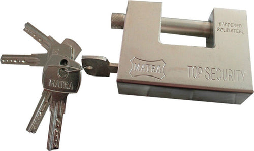 LUCCHETTO PER SERRANDA CORAZZATO IN ACCIAIO TEMPERATO 94 X 30 X 70mm ANTISCASSO Fai da te/Sicurezza e protezione/Lucchetti e cerniere/Lucchetti con chiave Trade Shop italia - Napoli, Commerciovirtuoso.it