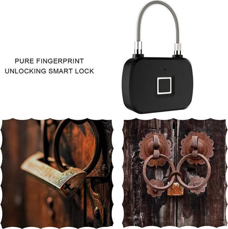Lucchetto Serratura Smart Impronta Digitale Telecomando Senza Chiave App Q-p63 Fai da te/Sicurezza e protezione/Lucchetti e cerniere/Lucchetti a combinazione Trade Shop italia - Napoli, Commerciovirtuoso.it