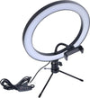 Luce ad Anello Ring Light con Mini Treppiede Supporto Smartphone Dimmerabile Diametro 20 cm USB