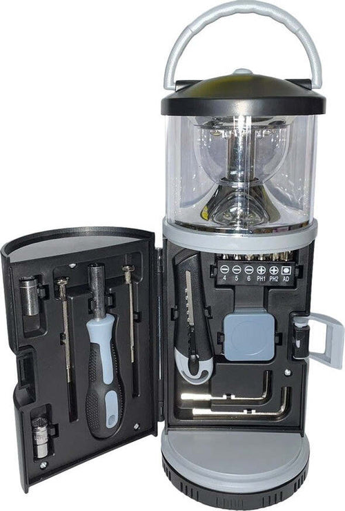 Luce Da Campeggio 15in1 Portatile Per Esterni Con Kit Di Attrezzi Combo Q-ly340 Sport e tempo libero/Attività ricreative all'aperto/Camping e outdoor/Illuminazione/Lanterne/Lanterne elettriche Trade Shop italia - Napoli, Commerciovirtuoso.it