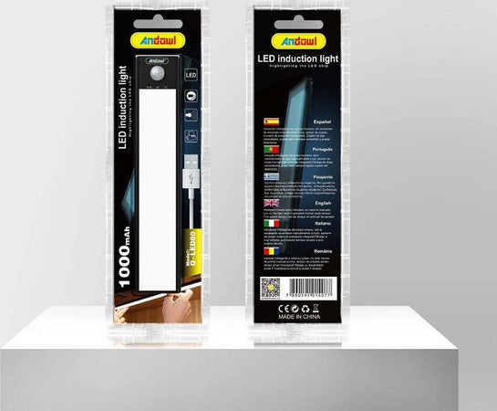 Luce Di Sicurezza Led Batteria Ricaricabile Sensore Movimento Magnetica Q-led80 Illuminazione/Illuminazione per interni/Illuminazione speciale/Luci notturne Trade Shop italia - Napoli, Commerciovirtuoso.it
