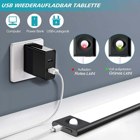 Luce Di Sicurezza Led Batteria Ricaricabile Sensore Movimento Magnetica Q-led80 Illuminazione/Illuminazione per interni/Illuminazione speciale/Luci notturne Trade Shop italia - Napoli, Commerciovirtuoso.it