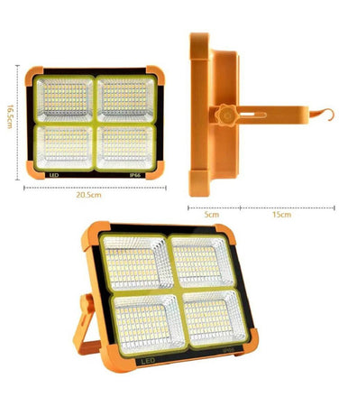 Luce Faro 120 W Emergenza Portatile Ricaricabile Pannello Solare Power Bank Usb
