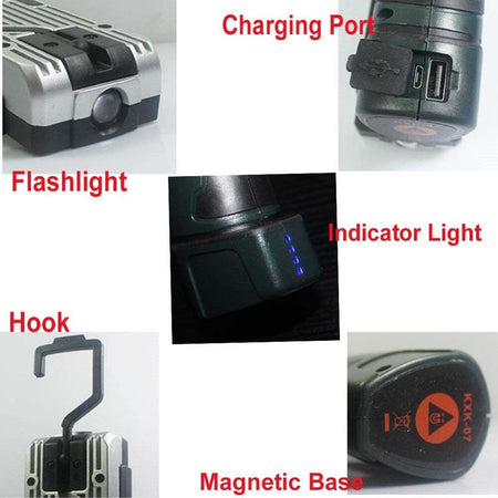 Luce Lavoro Led Ricaricabile Usb Torcia Attacco Magnetico 5 Modalit? Antiscivolo Casa, arredamento e bricolage > Bricolage e fai da te > Torce Trade Shop italia - Napoli, Commerciovirtuoso.it