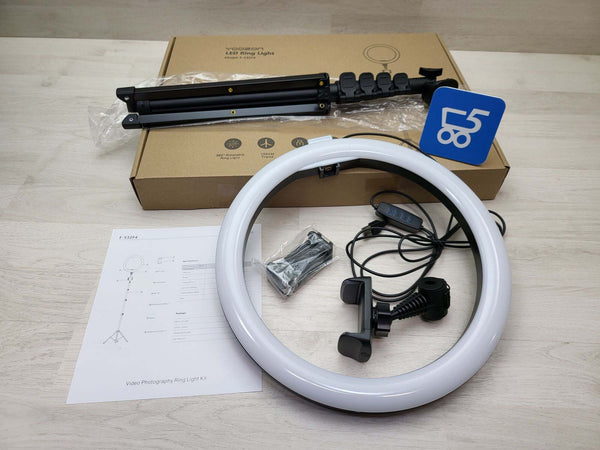 Luce Led ad anello con Treppiede Estensibile Regolabile con supporto Smartphone 3 Colori luce calda naturale fredda - Selfie Tik Tok Dirette Streaming