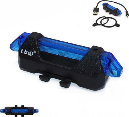 Luce-Led-Ricaricabile-Usb-Per-Bici-Bicicletta-Alta-Luminosità-Sicurezza-Bk-059