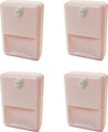 Luce Notturna LED Sottopensile con Sensore Movimento 4 Pezzi per Interni Colore Rosa