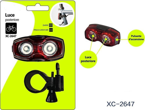 Luce Posteriore Fanale Per Bici Attacco Universale Pulsante Accensione Xc-2647 Sport e Tempo Libero > Ciclismo > Luci per Bici > Sport Trade Shop italia - Napoli, Commerciovirtuoso.it