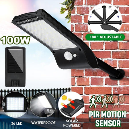 Luce Solare Applique 36 Led Da Parete Sensore Di Movimento Giardino Linq L808b Illuminazione/Illuminazione per esterni/Lampade da parete Trade Shop italia - Napoli, Commerciovirtuoso.it