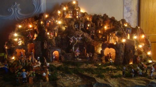 Catena luci di natale per presepe "Pisellini lineari" lampadine ad incandescenza