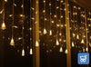 Luci a LED lucine a LED Natale impermeabili Bianco Caldo 96 Collana da 3,5 Metri di lunghezza con Formine Alberelli