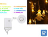 Luci a LED lucine a LED Natale impermeabili Bianco Caldo 96 Collana da 3,5 Metri di lunghezza con Formine Alberelli