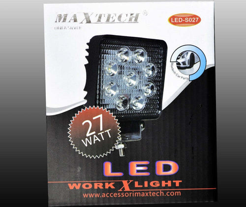 Luci Di Lavoro 27w A Led Da Faro Quadrato Per Auto Fuoristrada Maxtech Led-s027 Auto e Moto/Attrezzi per veicoli/Attrezzi per diagnostica test e misurazione/Lampade di ispezione Trade Shop italia - Napoli, Commerciovirtuoso.it