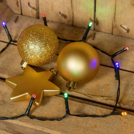 Luci di natale catena a batteria da 20 led 5 mm multicolor con cavo nero Casa e cucina/Decorazioni per interni/Addobbi e decorazioni per ricorrenze/Decorazioni natalizie/Luci natalizie/Catene luminose per interni MagiediNatale.it - Altamura, Commerciovirtuoso.it