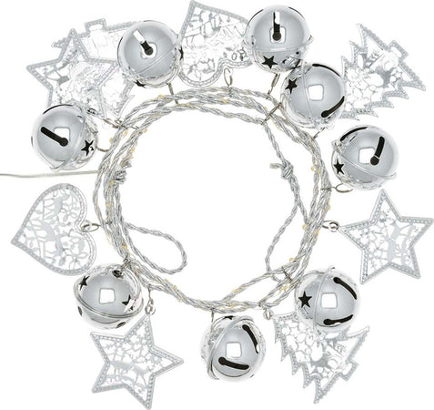 Luci di natale catena con Micro Led e filo e decori in metallo a batteria per interno Casa e cucina/Decorazioni per interni/Addobbi e decorazioni per ricorrenze/Decorazioni natalizie/Luci natalizie/Catene luminose per interni MagiediNatale.it - Altamura, Commerciovirtuoso.it