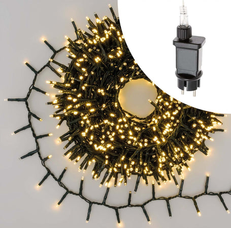 Luci di natale catena luminosa con 1000 miniled gioco di luce automatico effetto flash per esterno addobbi natalizi Casa e cucina/Decorazioni per interni/Addobbi e decorazioni per ricorrenze/Decorazioni natalizie/Luci natalizie/Catene luminose per interni MagiediNatale.it - Altamura, Commerciovirtuoso.it
