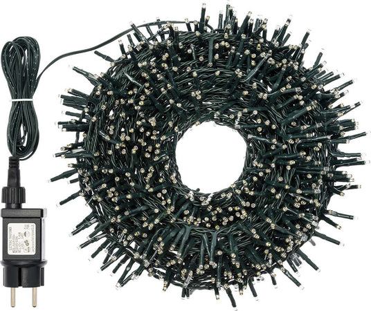 Luci di natale catena luminosa con 1000 miniled gioco di luce automatico effetto flash per esterno addobbi natalizi Casa e cucina/Decorazioni per interni/Addobbi e decorazioni per ricorrenze/Decorazioni natalizie/Luci natalizie/Catene luminose per interni MagiediNatale.it - Altamura, Commerciovirtuoso.it