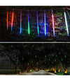 Luci Di Natale Esterno Natalizi Led Effetto Pioggia Stella Cadente Meteoriti Rgb