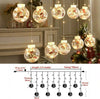 LUCI-DI-NATALE-SFERE-BABBO-NATALE-TENDA-NATALIZIA-LUMINOSA-LED-3MT-10-PALLE-LUCE-CALDA