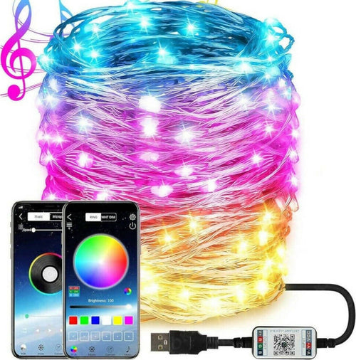Luci Di Natale Smart Bluetooth 10/20 Metri Attacco Usb Illuminazione/Illuminazione per esterni/Catene luminose Tech Service - Melito di Napoli, Commerciovirtuoso.it