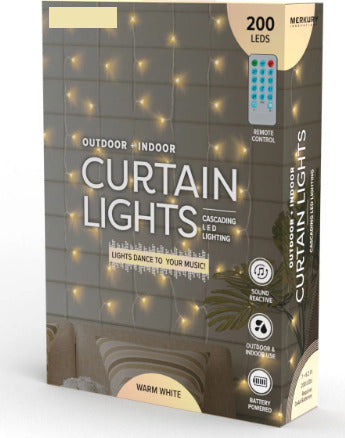 Luci-Di-Natale-Tende-A-Cascata-200led-Con-Sincronizzazione-Musicale-A-Batteria-Con-Telecomando-Luce-Caldo-O-Rgb