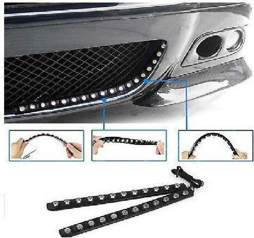 LUCI FLESSIBILI AUTO 12 LED DIURNE ALTA LUMINOSITA' ADESIVA WATERPROOF BIANCA  Trade Shop italia - Napoli, Commerciovirtuoso.it