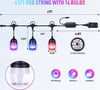 Luci Per Esterni A Led Rgb 14 Lampadine Dimmerabili Sincronizzate Impermeabili Articoli da Giardino > Illuminazione da esterno > Lampade per esterno Trade Shop italia - Napoli, Commerciovirtuoso.it