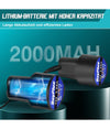 Lucidatrice Rotorbitale 2 Batterie 12 V 2000 Mah 8 Velocità Levigatrice Per Auto