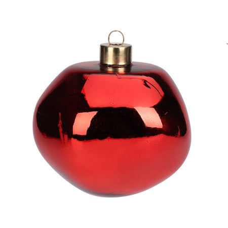 Palline per albero di Natale in vetro colore rosso decorazioni natalizie