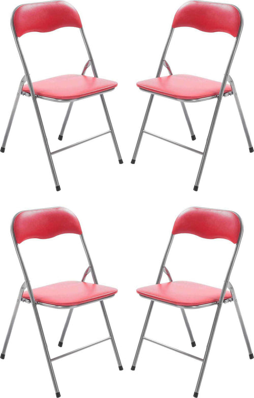 LUCIE---set-di-4-sedie-pieghevoli-Rosso-Milani-Home