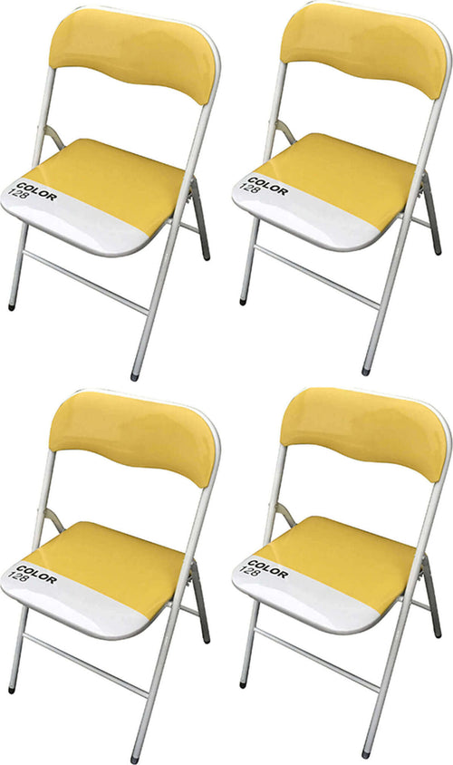 LUCIE---set-di-4-sedie-pieghevoli-salvaspazio-Giallo-Milani-Home