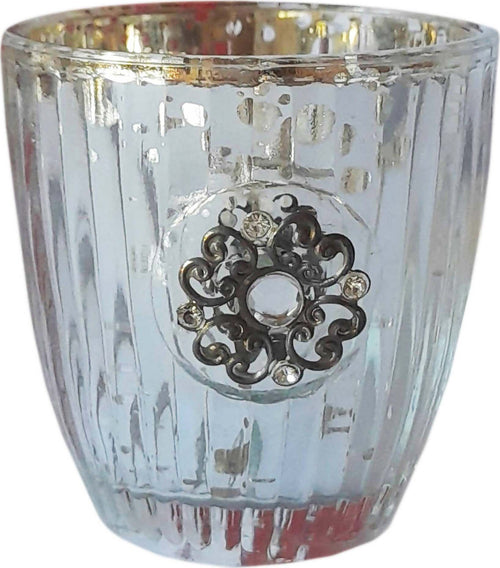 Lucilla Vasetto Decorativo In Vetro Con Decorazione Metallica A Fiore Bicchierino Decorativo Elegante Diametro Massimo 6 Cm Casa e cucina/Decorazioni per interni/Accessori decorativi/Ciotole decorative Ideart - Valdilana, Commerciovirtuoso.it