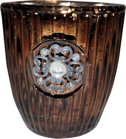 Lucilla Vasetto Decorativo In Vetro Con Decorazione Metallica A Fiore Bicchierino Decorativo Elegante Diametro Massimo 6 Cm Casa e cucina/Decorazioni per interni/Accessori decorativi/Ciotole decorative Ideart - Valdilana, Commerciovirtuoso.it