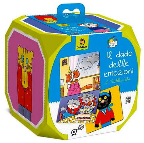 Ludattica 20118 Il Dado Delle Emozioni Gioco Educativo per Bambini 3 Anni Multi Colore 22x22cm