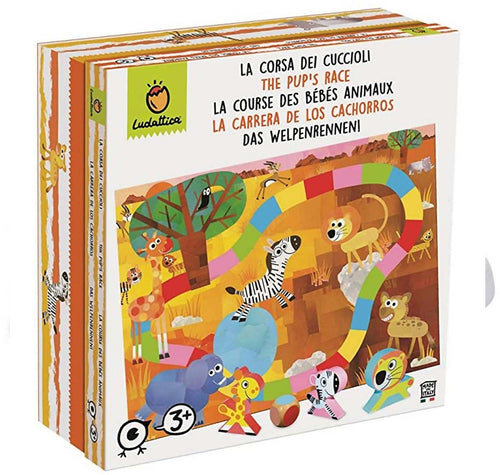 Ludattica 74983 Family Game La Corsa Dei Cuccioli Puzzle Da Pavimento Gioco Bimbi 3 Anni Fantasia E Apprendimento Playset 70 X50 C