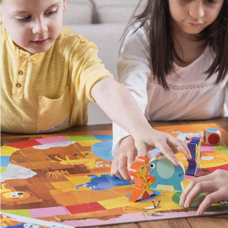 Ludattica 74983 Family Game La Corsa Dei Cuccioli Puzzle Da Pavimento Gioco Bimbi 3 Anni Fantasia E Apprendimento Playset 70 X50 C