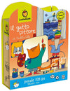Ludattica Il Gatto Pittore Di Nicoletta Costa Puzzle 180pz. Puzzle per Bambini Colorato Dai 3 Anni 36x50cm